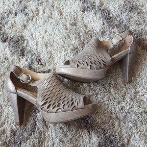 Ziera Joanie Rose Gold Shimmer heel